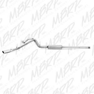 MBRP - MBRP 14 Chevy/GMC 1500 Silverado/Sierra 4.3L V6/5.3L V8 Dual Split Side T409 3in Cat Back Exhaust - S5082409 - Image 4