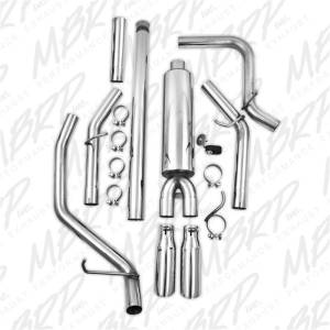 MBRP - MBRP 14 Chevy/GMC 1500 Silverado/Sierra 4.3L V6/5.3L V8 Dual Split Side T409 3in Cat Back Exhaust - S5082409 - Image 5