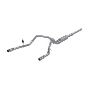 MBRP - MBRP 14 Chevy/GMC 1500 Silverado/Sierra 4.3L V6/5.3L V8 Dual Split Rear T409 3in Cat Back Exhaust - S5084409 - Image 2