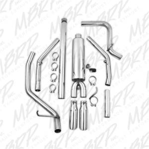 MBRP - MBRP 14 Chevy/GMC 1500 Silverado/Sierra 4.3L V6/5.3L V8 Dual Split Rear T409 3in Cat Back Exhaust - S5084409 - Image 5