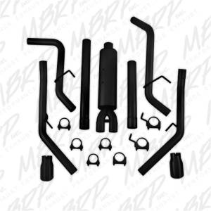 MBRP - MBRP 09-14 Dodge Ram 1500 5.7L Cat-Back Dual Split Rear (Through Stock Bumper) AL - Black - S5146BLK - Image 6