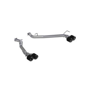 MBRP 20-21 Ford Explorer ST 3.0L EcoBoost Dual Rear Exit Axle Back w/ Quad Carbon Fiber Tips - T304 - S52033CF