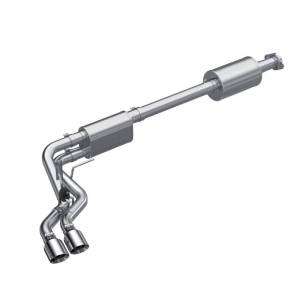 MBRP 2021+ Ford F150 Aluminized Dual Pre-Axle (Street Profile) 2.5in OD Tips 3in Cat Back Exhaust - S5219AL