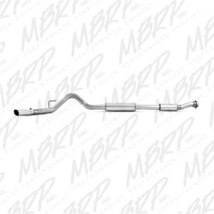 MBRP - MBRP 11-13 Ford F150 SVT Raptor 6.2L EC-SB/CC-SB 3.5in Cat Back Single Exit Alum Exhaust System - S5228AL - Image 4