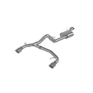 MBRP - MBRP 21-22 Ford Bronco 2.3/2.7L EcoBoost 2/4-Dr 3in Catback Dual Split Rear Exit Aluminized Steel - S5241AL - Image 1