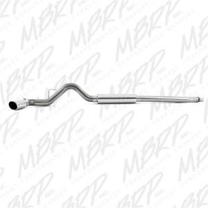 MBRP - MBRP 11-13 Ford F-250/350/450 6.2L V8 Gas 4in Cat Back Single Side T409 Exhaust System - S5246409 - Image 4