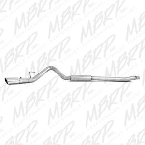 MBRP - MBRP 11-13 Ford F-250/350/450 6.2L V8 Gas 4in Cat Back Single Side Alum Exhaust System - S5246AL - Image 4