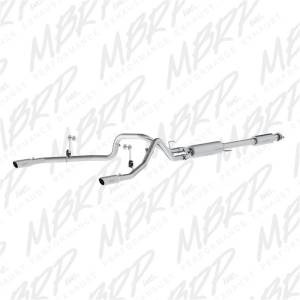 MBRP 2015 Ford F-150 5.0L 3in Cat Back Dual Split Rear Exit T409 Exhaust System - S5258409