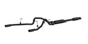 MBRP 2015 Ford F-150 5.0L 3in Cat Back Dual Split Rear Exit Black Exhaust System - S5258BLK