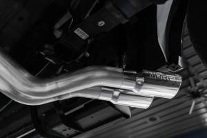 MBRP - MBRP 15-20 Ford F150 T409 Pre-Axle 4in OD Tips Dual Outlet 3in Cat Back Exhaust - S5262AL - Image 3