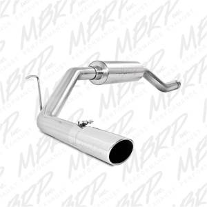 MBRP 00-06 Toyota Tundra All 4.7L Models Resonator Back Single Side Exit Aluminized Exhaust System - S5330AL