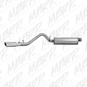 MBRP - MBRP 2000-2006 Jeep Wrangler (JK) Inline-4 2.5L Inline-6 4.0L Cat Back Single Side - S5500AL - Image 4