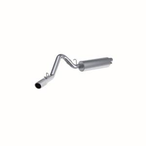 MBRP - MBRP 1997-1999 Jeep Wrangler (TJ) Inline-4 2.5L Inline-6 4.0L Cat Back Single - S5512AL - Image 3