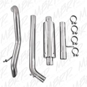 MBRP - MBRP 2007-2009 Jeep Wrangler (JK) 3.8L V6 4 dr Off-Road Tail Pipe Muffler before Axle - S5514409 - Image 4