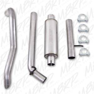 MBRP - MBRP 2007-2009 Jeep Wrangler (JK) 3.8L V6 4 dr Off-Road Tail Pipe Muffler before Axle - S5514AL - Image 4