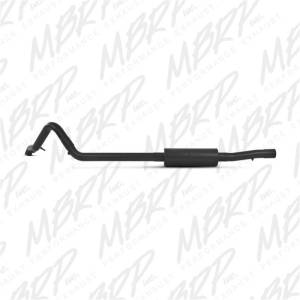 MBRP - MBRP 2007-2009 Jeep Wrangler (JK) 3.8L V6 4 dr Off-Road Tail Pipe Muffler before Axle - S5514BLK - Image 3