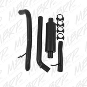 MBRP - MBRP 2007-2009 Jeep Wrangler (JK) 3.8L V6 4 dr Off-Road Tail Pipe Muffler before Axle - S5514BLK - Image 4