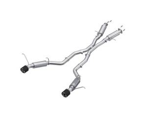 MBRP - MBRP 2012+ Jeep Grand Cherokee SRT 6.4L 3in Dual Rear Exit T304SS Catback Exhaust - CF Tips - S55253CF - Image 1