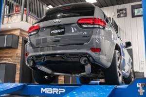 MBRP - MBRP 2012+ Jeep Grand Cherokee SRT 6.4L 3in Dual Rear Exit T304SS Catback Exhaust - CF Tips - S55253CF - Image 3