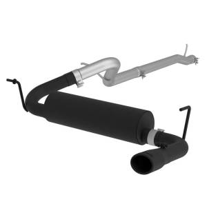 MBRP - MBRP 12 Jeep Wrangler/ Rubicon 3.6L Cat Back Single Rear Exit Black Exhaust - S5526BLK - Image 2