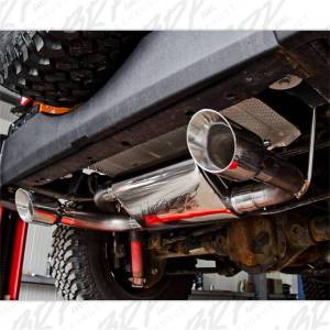 MBRP - MBRP 07-14 Jeep Wrangler/Rubicon 3.6L/3.8L V6 Axle-Back Dual Rear Exit T409 Performance Exhuast Sys - S5528409 - Image 4