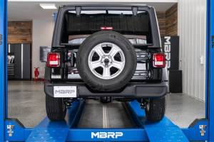 MBRP - MBRP 18-20 Jeep Wrangler JL 2.5in Single Rear Exit Cat Back Exhaust - T304 - S5533304 - Image 6