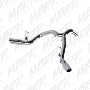 MBRP 13-15 Dodge 25/3500 Cummins 6.7L(Excl. CC/SB)4in Filter Back Cool Duals AL(Leaf Spring) - S6168AL