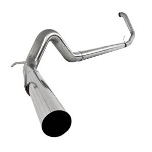 MBRP - MBRP 1999-2003 Ford F-250/350 7.3L 4in Turbo Back Single No Muffler T409 SLM Series Exhaust System - S6200SLM - Image 2