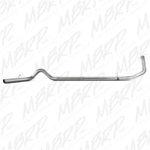 MBRP - MBRP 1999-2003 Ford F-250/350 7.3L 4in Turbo Back Single No Muffler T409 SLM Series Exhaust System - S6200SLM - Image 4