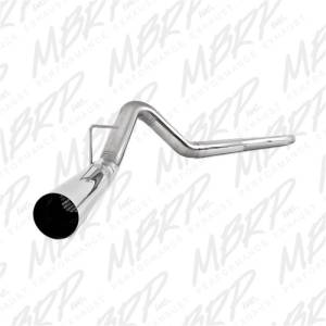 MBRP 2008-2010 Ford F250/350/450 6.4L 4in Filter Back Single No Tip Exhaust System - S6242SLM