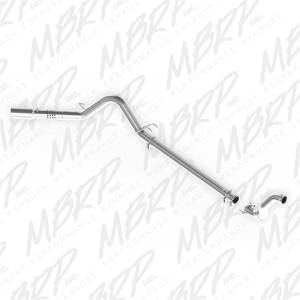 MBRP 08-10 Ford 6.4L F250/350/450 4 inch Filter Back Single Side Exit Aluminum and Down Pipe - S6282AL