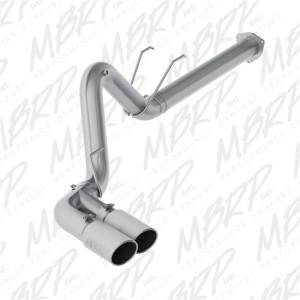 MBRP 17-19 Ford F-250/350/450 6.7L 4in Filter Back Single Side Dual Exit T409 Exhaust System - S6290409