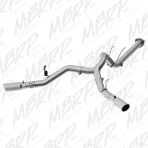 MBRP 17-19 Ford F-250/350/450 6.7L 4in Filter Back Cool Duals T409 Exhaust System - S6291409