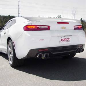 MBRP - MBRP 2016+ Chevy Camaro SS 6.2L 3in Dual Cat-Back Quad Tip Exhaust Street Version w/ SS T409 Tips - S7032409 - Image 3