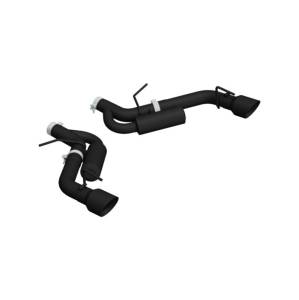 MBRP - MBRP 16-19 Chevrolet Camaro SS Dual Rear Exit Axle Back w/ 4.5in OD Tips - BLK (Non NPP Models) - S7034BLK - Image 2