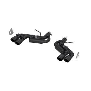 MBRP - MBRP 16-19 Chevy Camaro V8 6.2L 6spd 3in Black Race Dual Axle Back w/ 4.5in Quad Dual Wall Tips - S7036BLK - Image 2