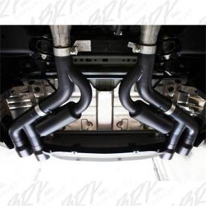 MBRP - MBRP 16-19 Chevy Camaro V8 6.2L 6spd 3in Black Race Dual Axle Back w/ 4.5in Quad Dual Wall Tips - S7036BLK - Image 3