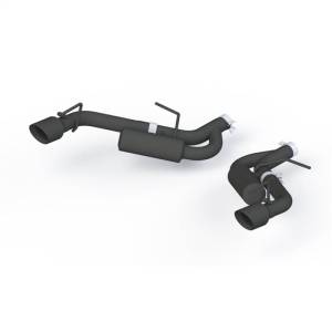 MBRP - MBRP 16-19 Chevrolet Camaro 2.5in Black Coated Non NPP Axle Back Exhaust System - 4in Dual Wall Tips - S7038BLK - Image 1