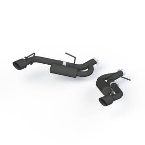 MBRP - MBRP 16-19 Chevrolet Camaro 2.5in Black Coated Non NPP Axle Back Exhaust System - 4in Dual Wall Tips - S7038BLK - Image 2