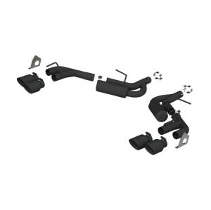 MBRP - MBRP 16-19 Chevrolet Camaro V6 2.5in BLK NPP Dual Axle Back Exhaust w/ 4in Quad Dual Wall Tips - S7039BLK - Image 2