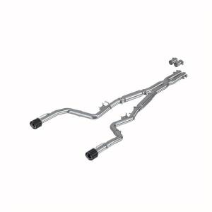 MBRP 17-21 Charger 5.7/6.1/6.4L 3in Dual Rear Exit SS Catback Exhaust w/ Carbon Fiber Tips - S71173CF