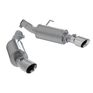 MBRP - MBRP 05-10 Ford Mustang GT 5.0/Shelby GT500 Dual Mufflers Axle Back Split Rear T304 - S7200304 - Image 3