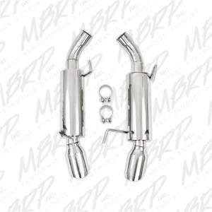 MBRP - MBRP 05-10 Ford Mustang GT 5.0/Shelby GT500 Dual Mufflers Axle Back Split Rear T304 - S7200304 - Image 5