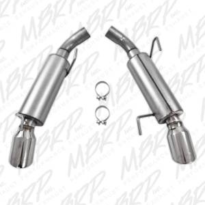 MBRP - MBRP 05-10 Ford Mustang GT 5.0/Shelby GT500 Dual Mufflers Axle Back Split Rear AL - S7200AL - Image 4