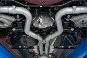 MBRP - MBRP 18-19 Ford Mustang GT 5.0 3in Dual Split Rear AL Cat Back w/ Quad 4.0in Dual Wall Tips - S7205AL - Image 3