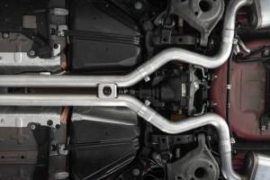 MBRP - MBRP 18-20 Ford Mustang GT 5.0 w/ Quad Tip Active Exhaust Cat Back Split Rear T304 w/ Carb Fib Tips - S72093CF - Image 7