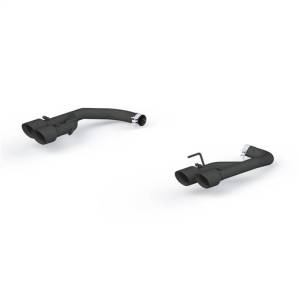 MBRP 18-20 Ford Mustang GT 2.5in Black Coated Non Active Dual Axle Back Exhaust - 4in Dual Wall Tips - S7211BLK