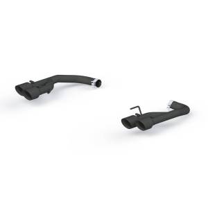 MBRP - MBRP 18-20 Ford Mustang GT 2.5in Black Coated Non Active Dual Axle Back Exhaust - 4in Dual Wall Tips - S7211BLK - Image 2