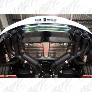 MBRP - MBRP 18-20 Ford Mustang GT 2.5in Black Coated Non Active Dual Axle Back Exhaust - 4in Dual Wall Tips - S7211BLK - Image 7