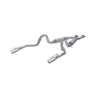 MBRP 99-04 Ford Mustang GT/Mach 1 2.5in Dual Split Rear AL Catback Exhaust w/ 3.5in Dual Wall Tips - S7221AL